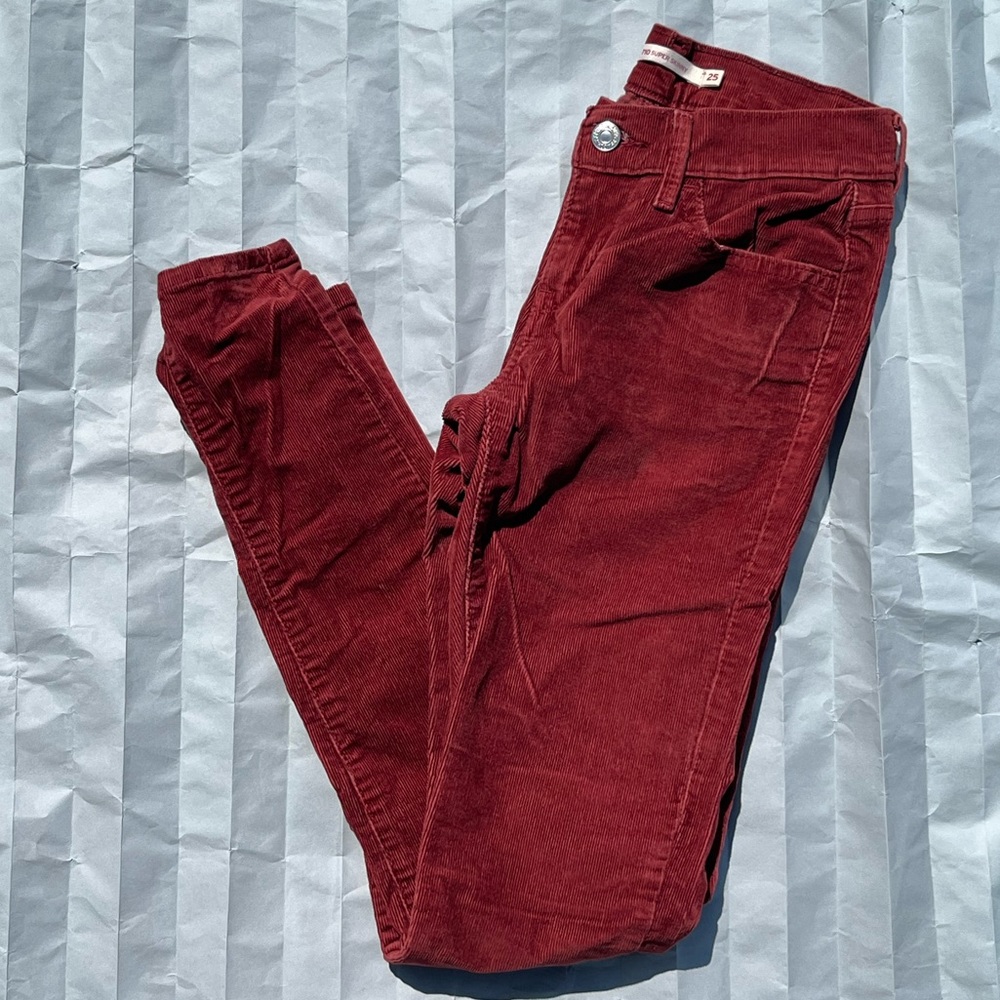 Levis Corduroy Red Pants